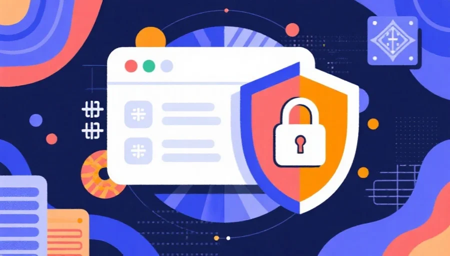 账户安全保护插画